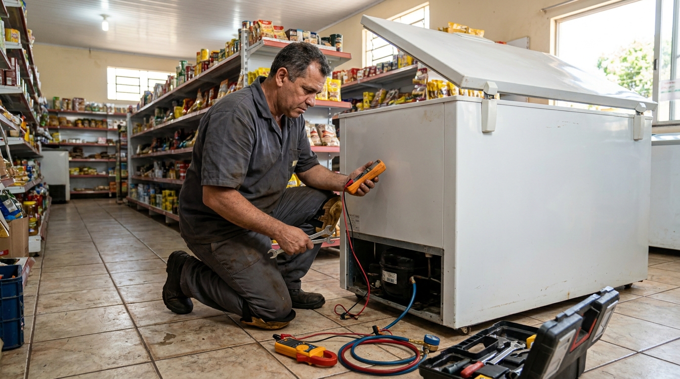 Manutenção em Motor Ventilador no Bugio, Aracaju‑SE